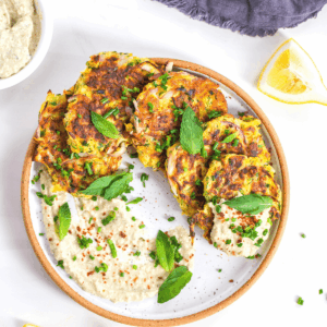 vegan zucchini fritters