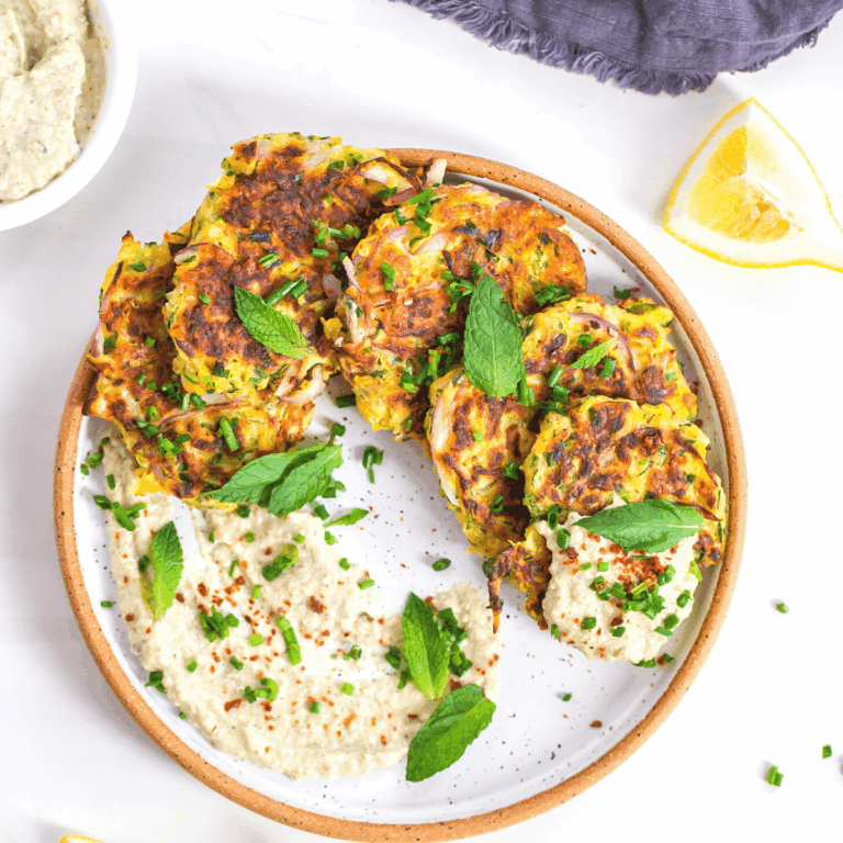 vegan zucchini fritters