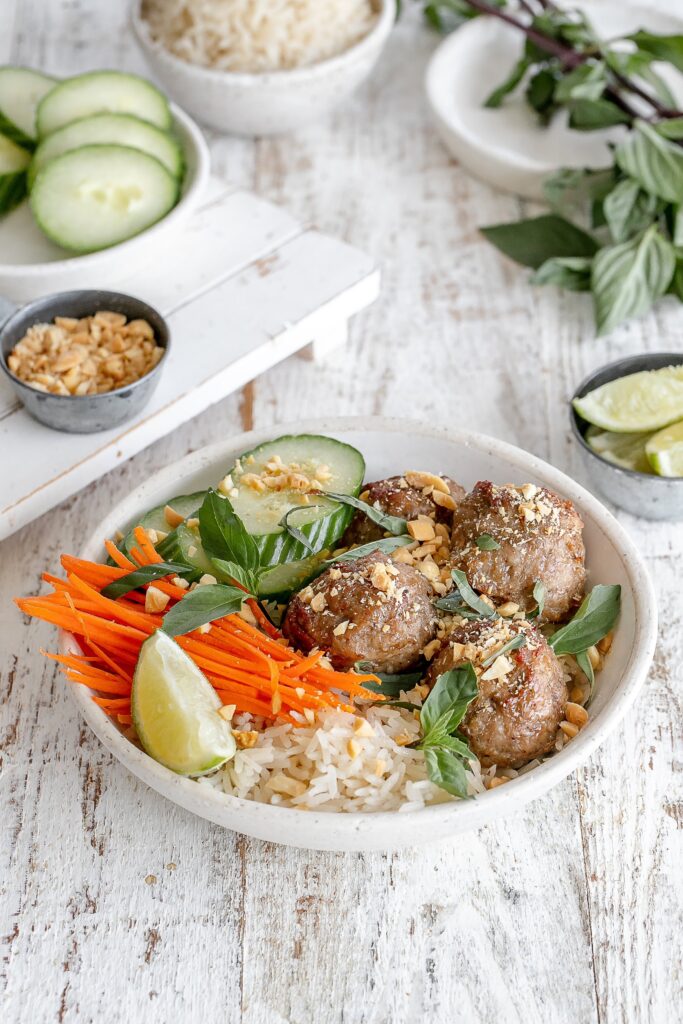 Vietnamese pork meatballs.