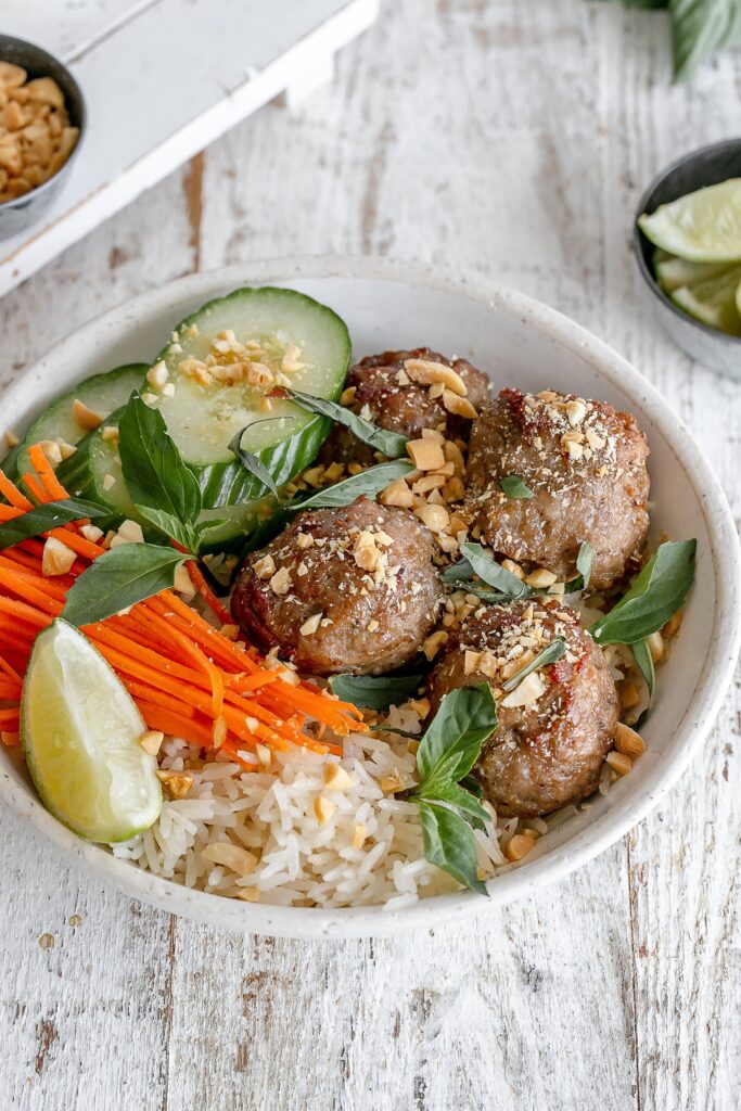 Vietnamese pork meatballs.