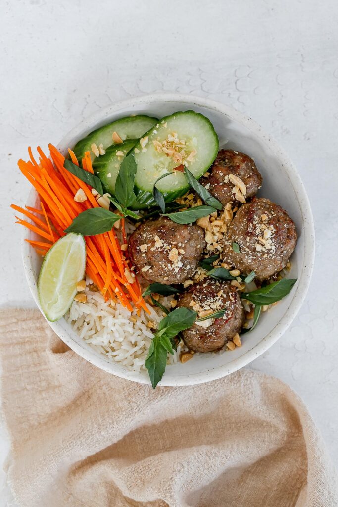 Vietnamese pork meatballs.