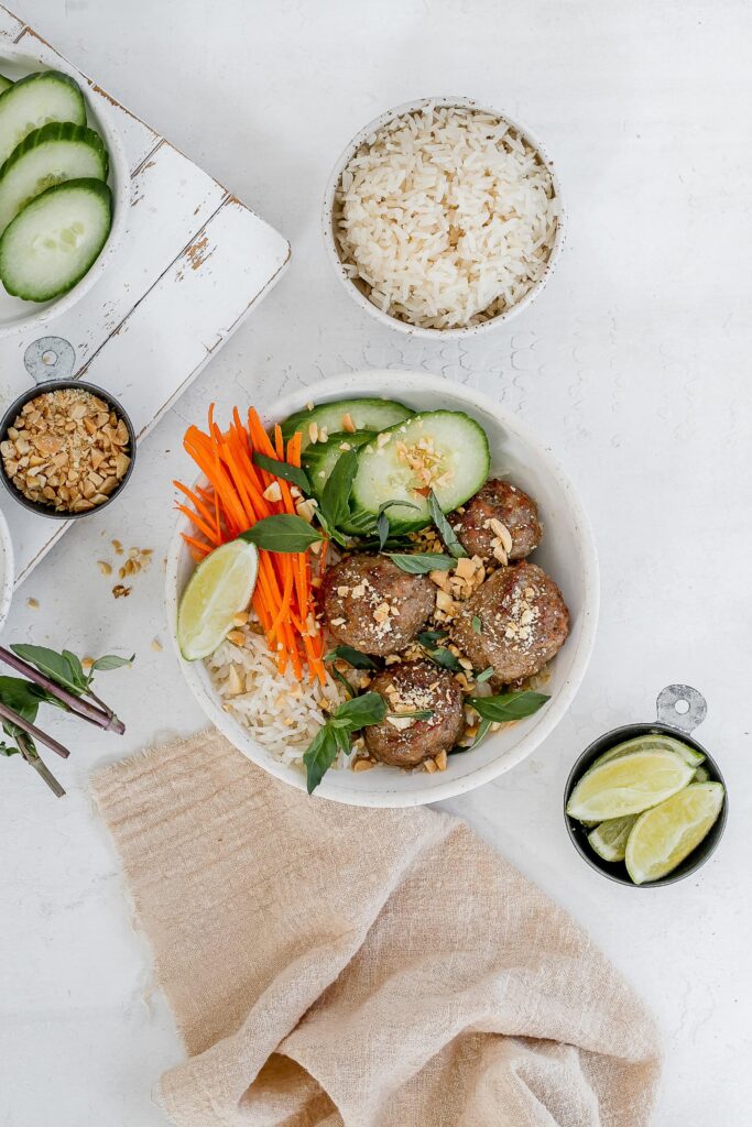 Vietnamese pork meatballs.