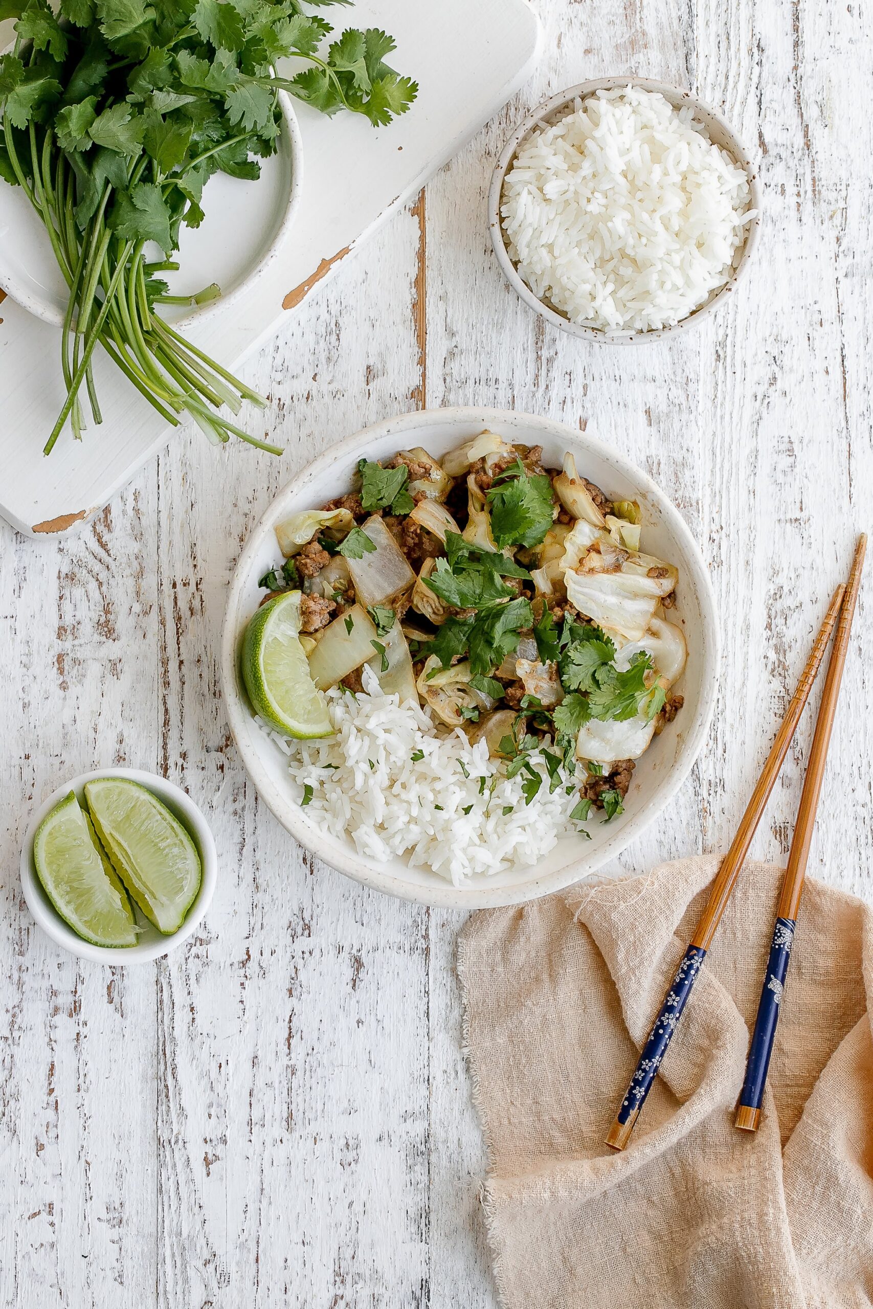 ground pork and cabbage stir fry