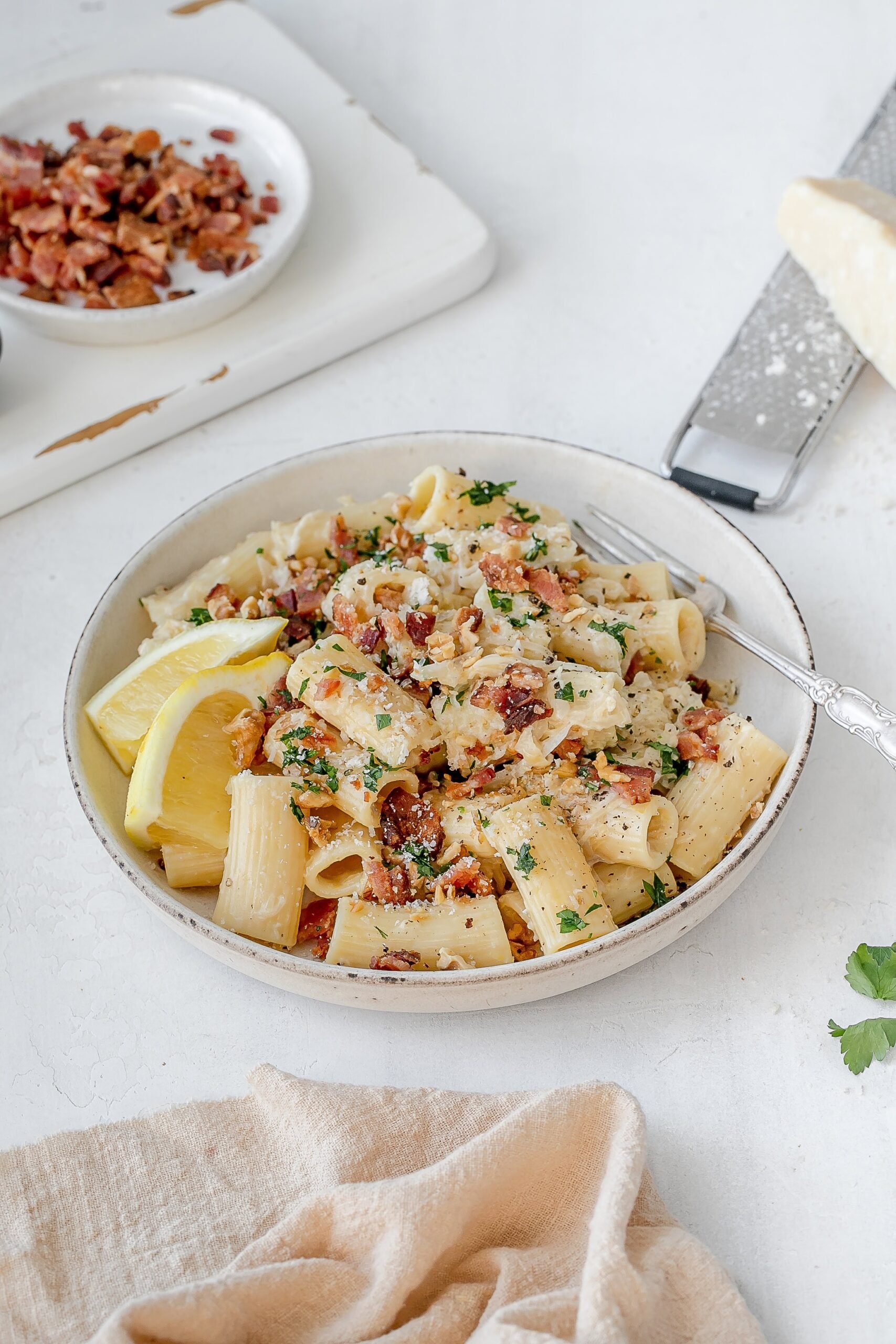 cabbage and bacon pasta