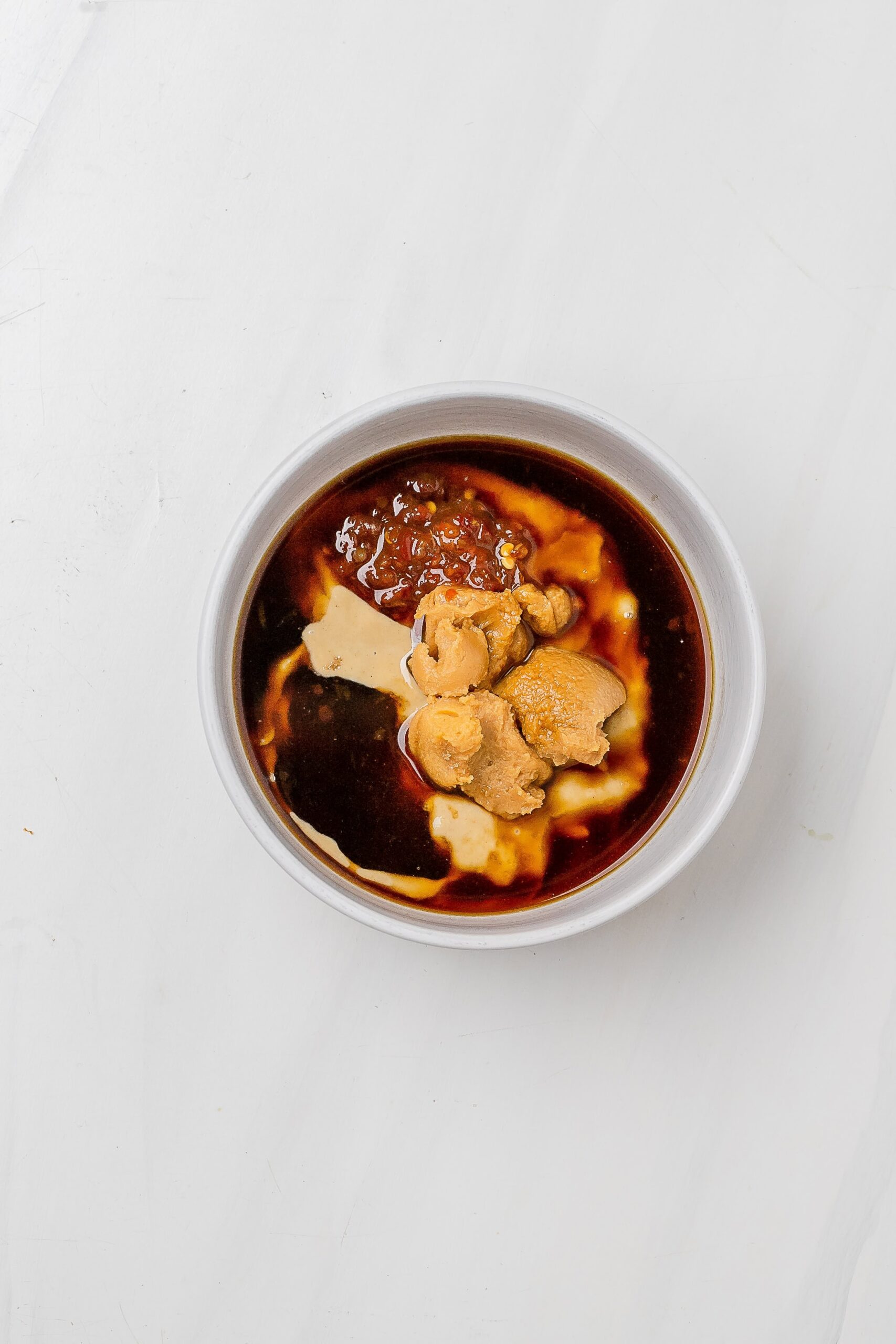 sauce ingredients in bowl. 