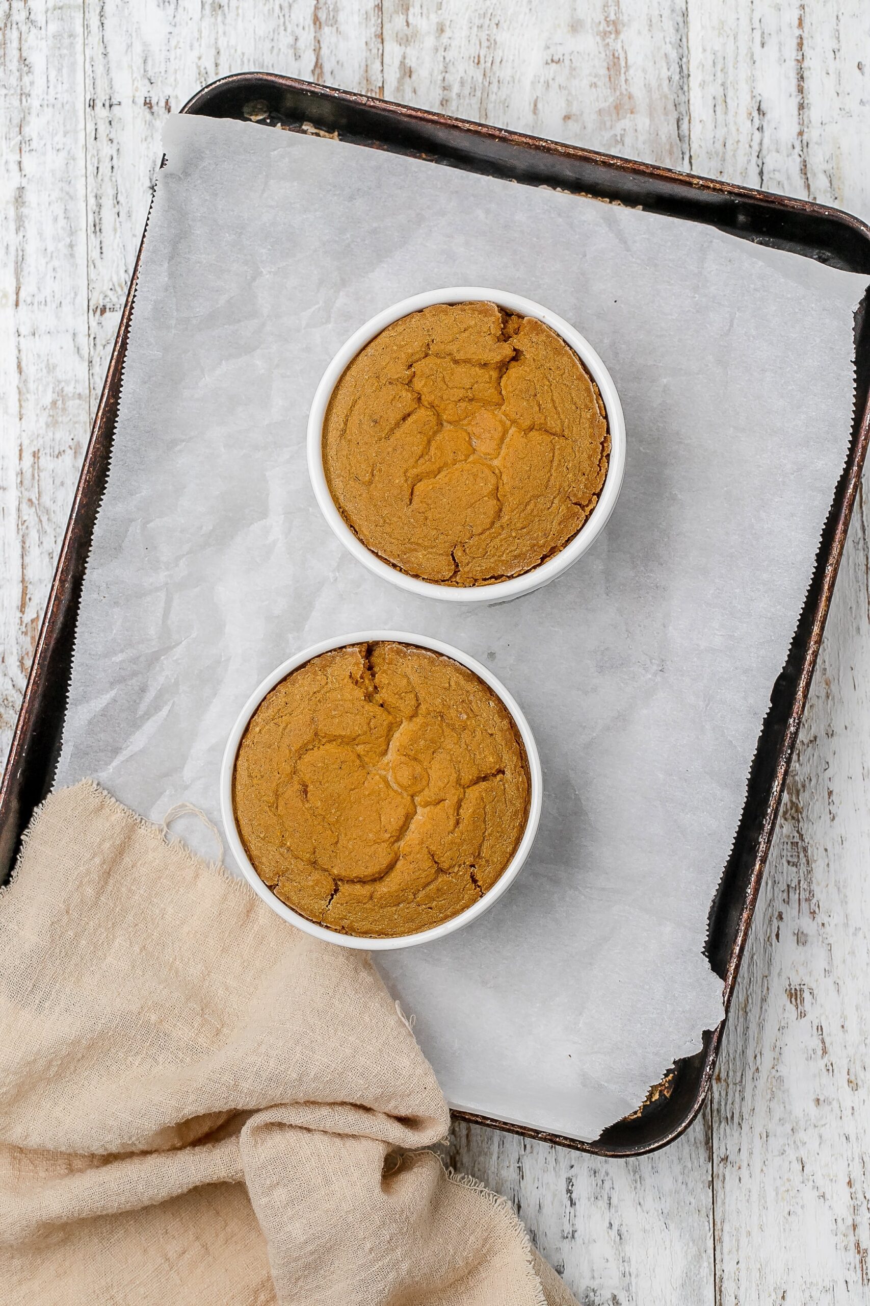 baked oats on baking sheet.