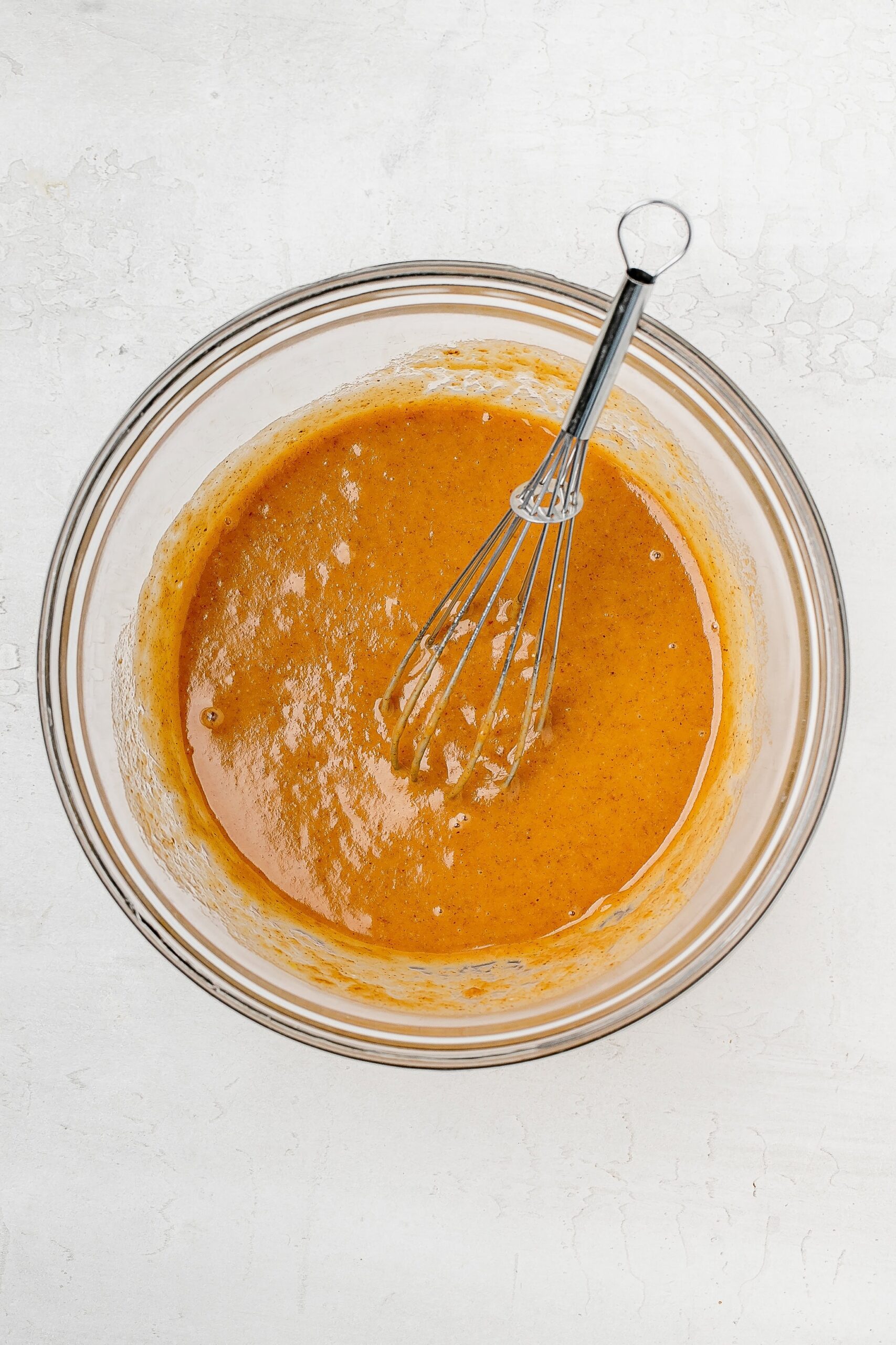 wet ingredients in bowl.