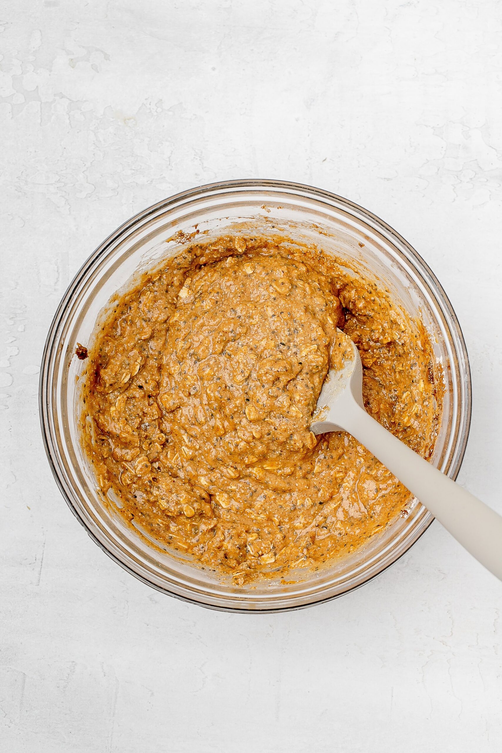 dry ingredients added to bowl.