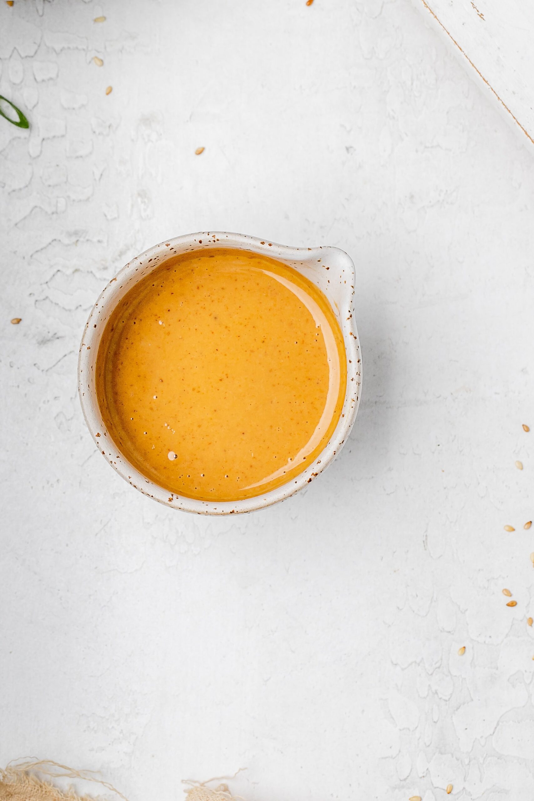 peanut sauce in a small bowl. 